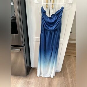 Grace Karin Blue Ombre Maxi Dress